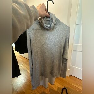 Madison & Berkeley Heather Gray Turtleneck Sweater